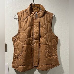 Brown Quilted Vest